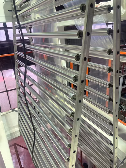 Hochgeschwindigkeits-ABA-PLA-Pbat-Folienblasextrusionsmaschine, dreischichtiger, biologisch abbaubarer Kunststoff, HDPE-LDPE-PE-Folienextruder, Preis für Blasmaschine